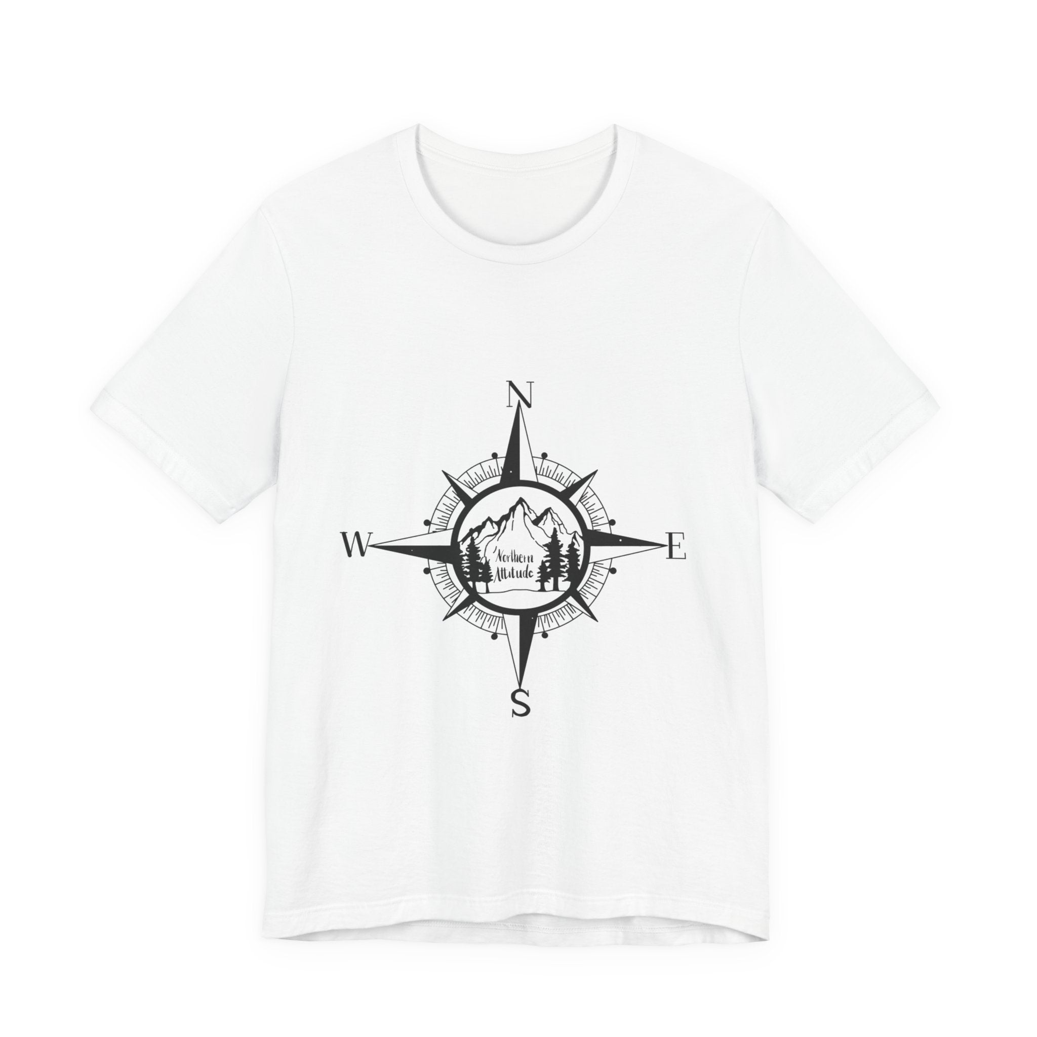 Northern Attitude Compass Rose Music Tee Original Hand Drawn Tshirt