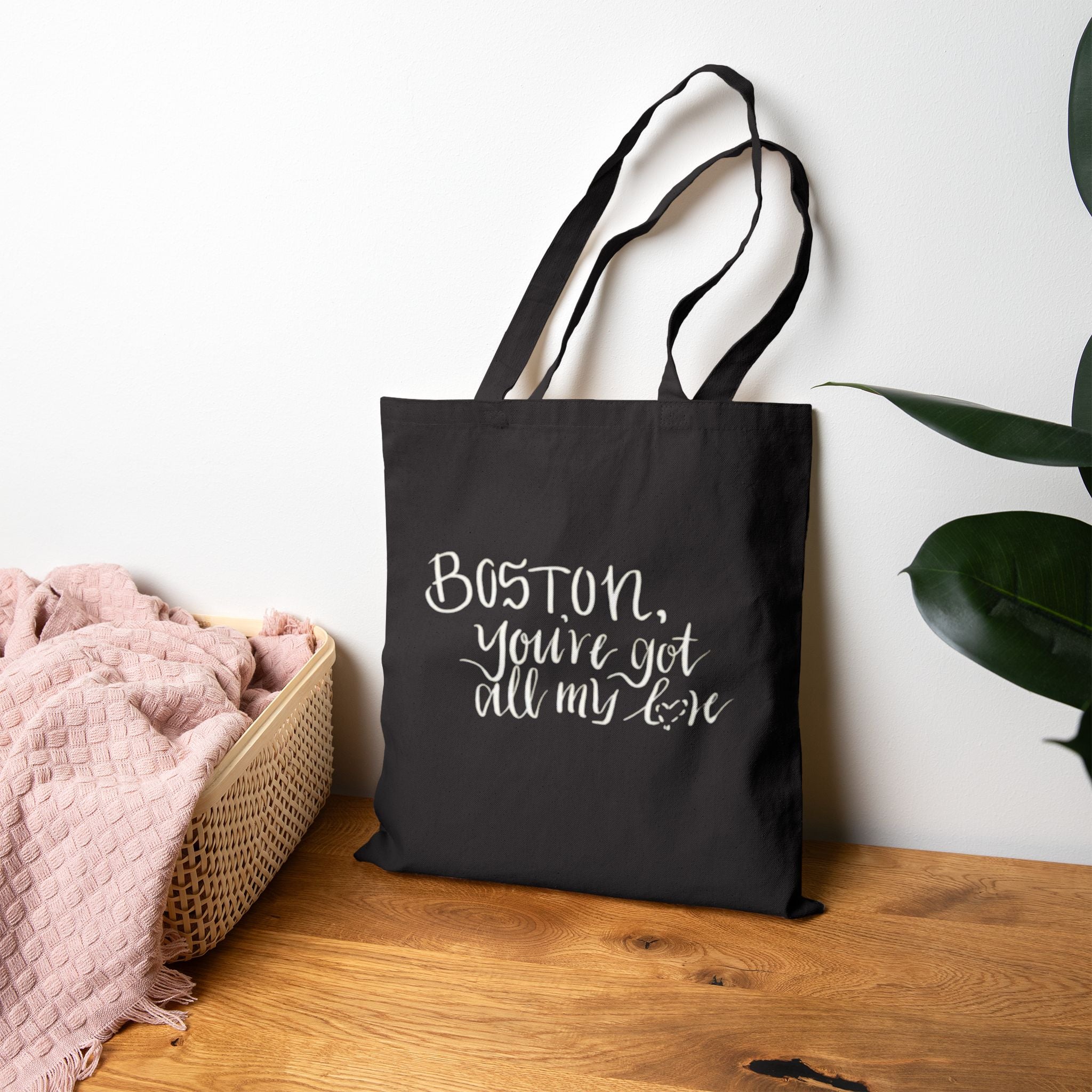 Boston, You've Got All My Love, New England Pride Merch Bag Original Hand Drawn Tote