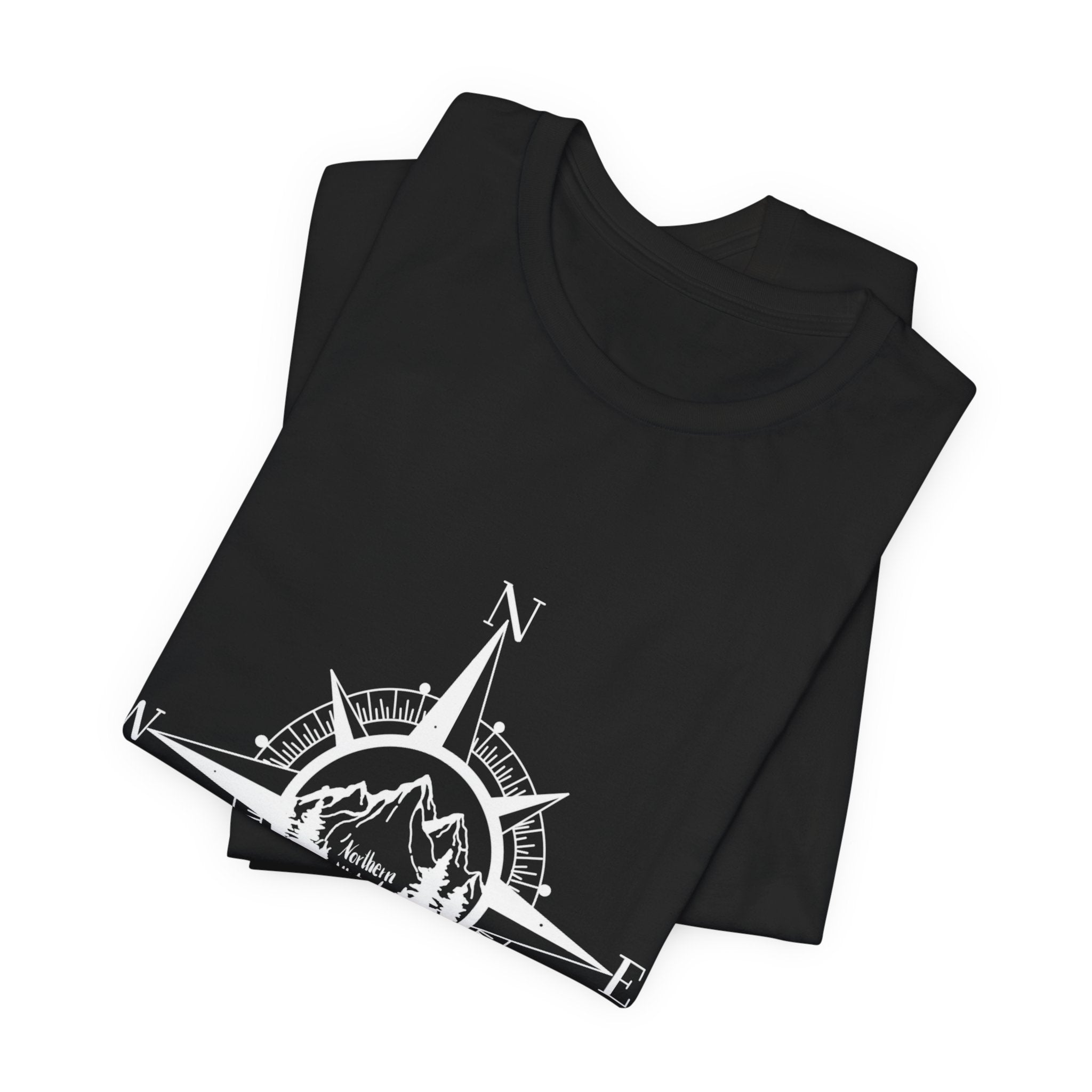 Northern Attitude Compass Rose Music Tee Original Hand Drawn Tshirt