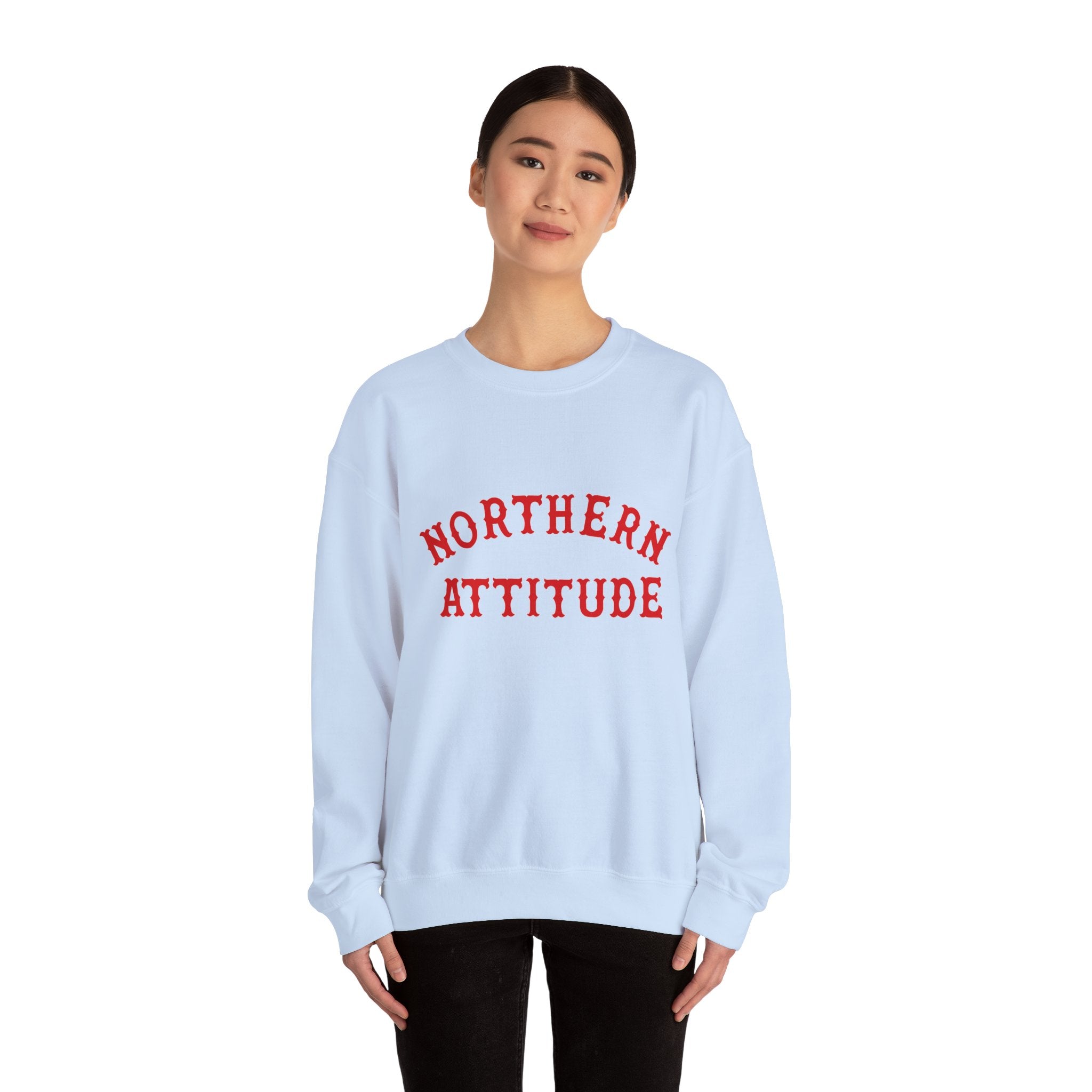 Northerner's Attitude New England Funny Humor Crewneck Original Hand Drawn Sweatshirt