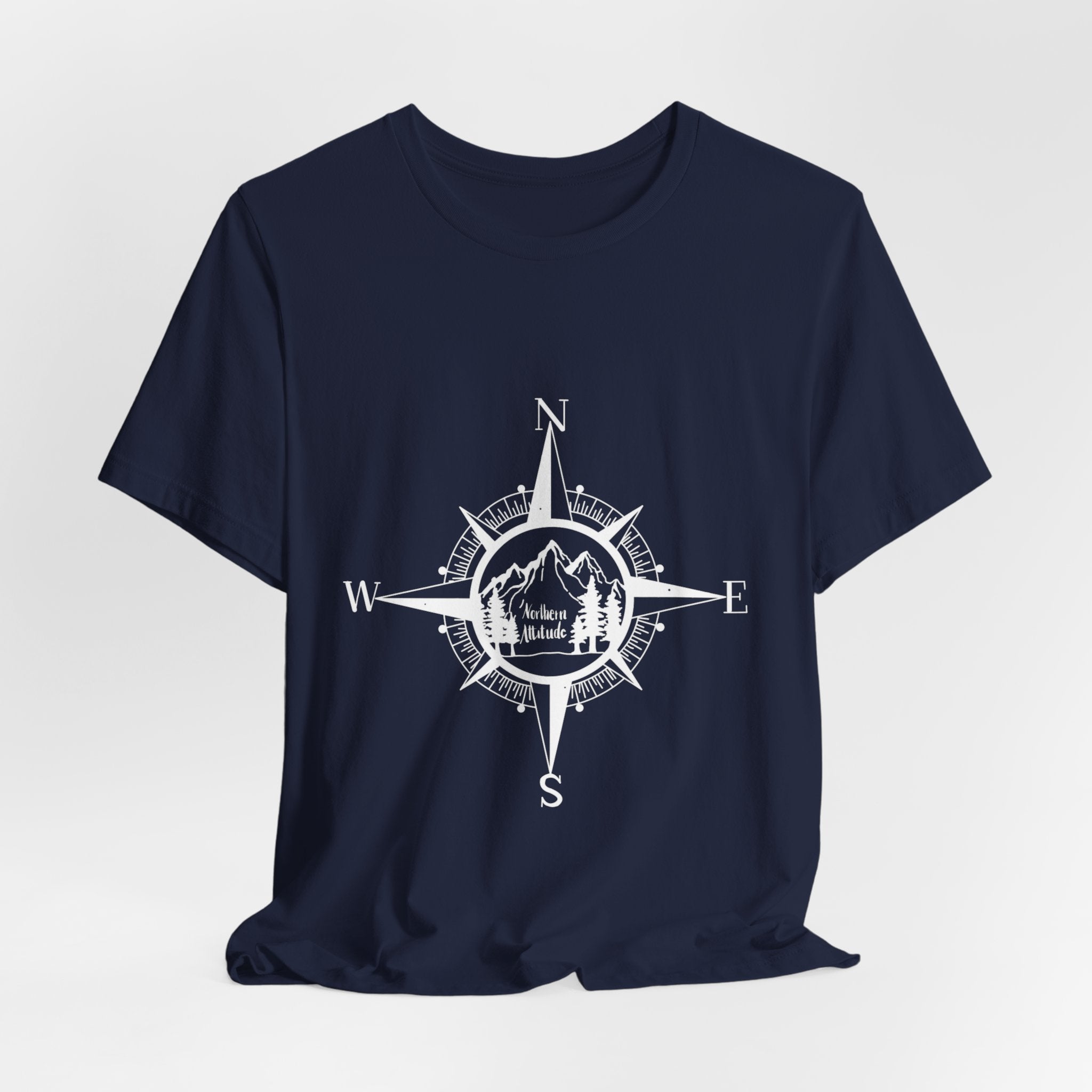Northern Attitude Compass Rose Music Tee Original Hand Drawn Tshirt
