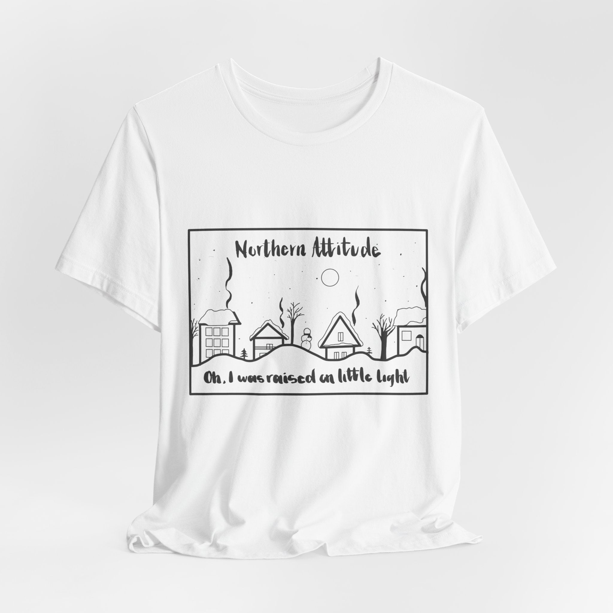 EXPRESS SHIPPING Northern Attitude, NE Inspired Tee Original Hand Drawn Tshirt