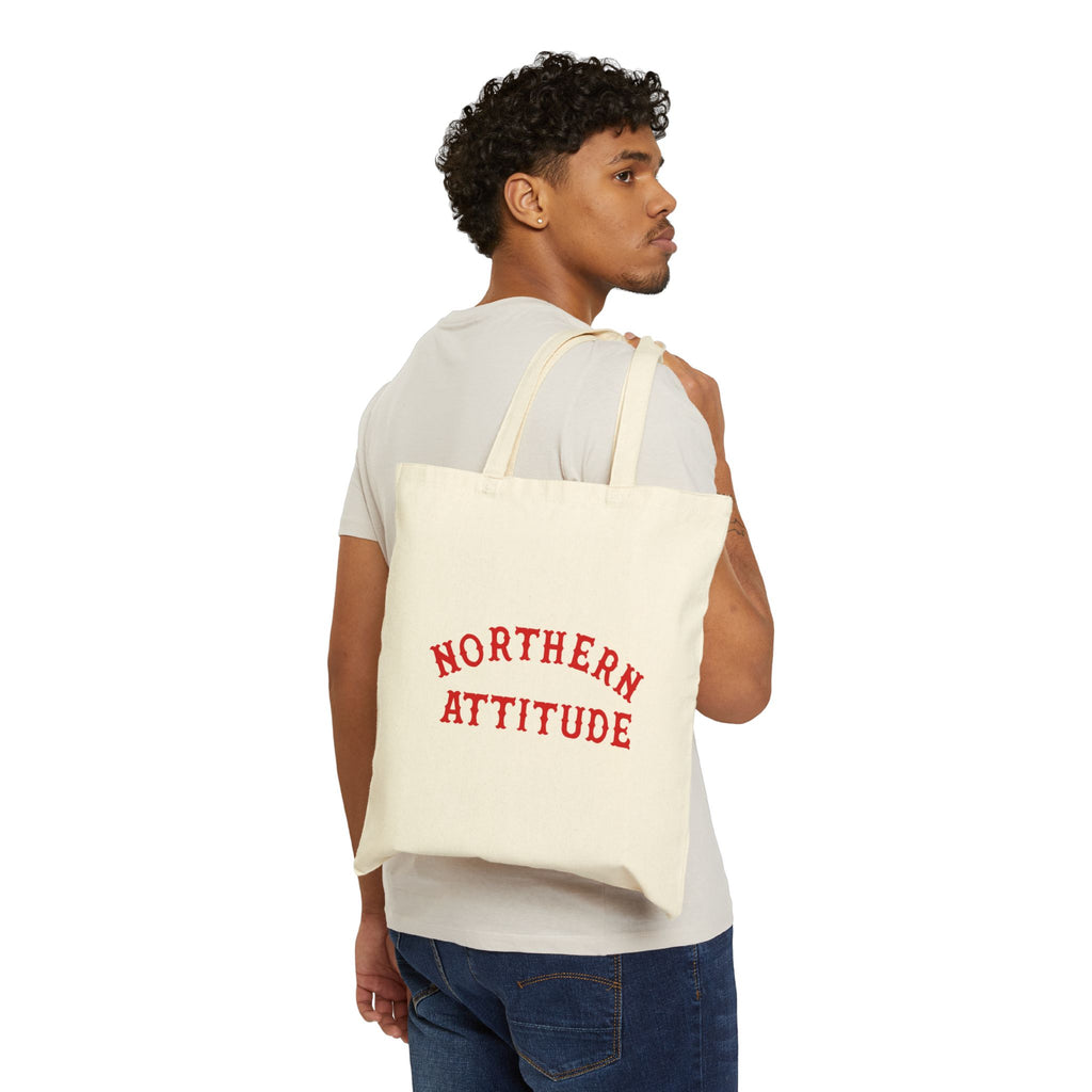 A New Englander's Northern Attitude Tote Original Hand Drawn Bag