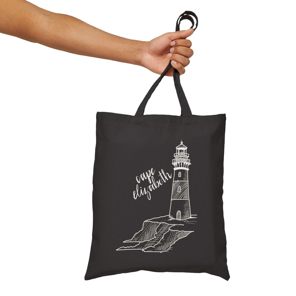 Cape Elizabeth Maine New England Tote Original Hand Drawn Bag