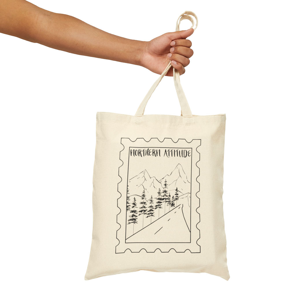 New England Northern Attitude Stamp Merch Bag Original Hand Drawn Tote