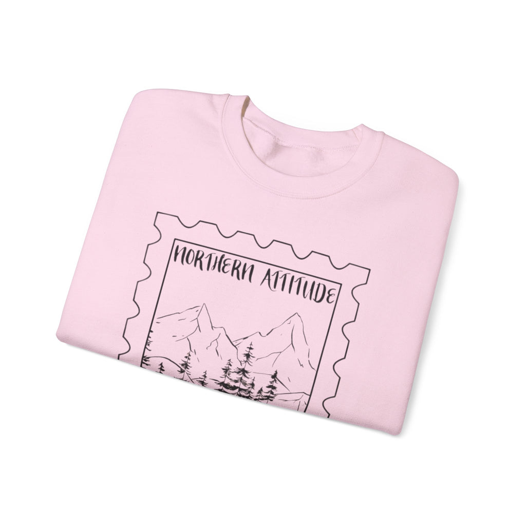New England Northern Attitude Stamp Merch Crewneck Original Hand Drawn Sweatshirt