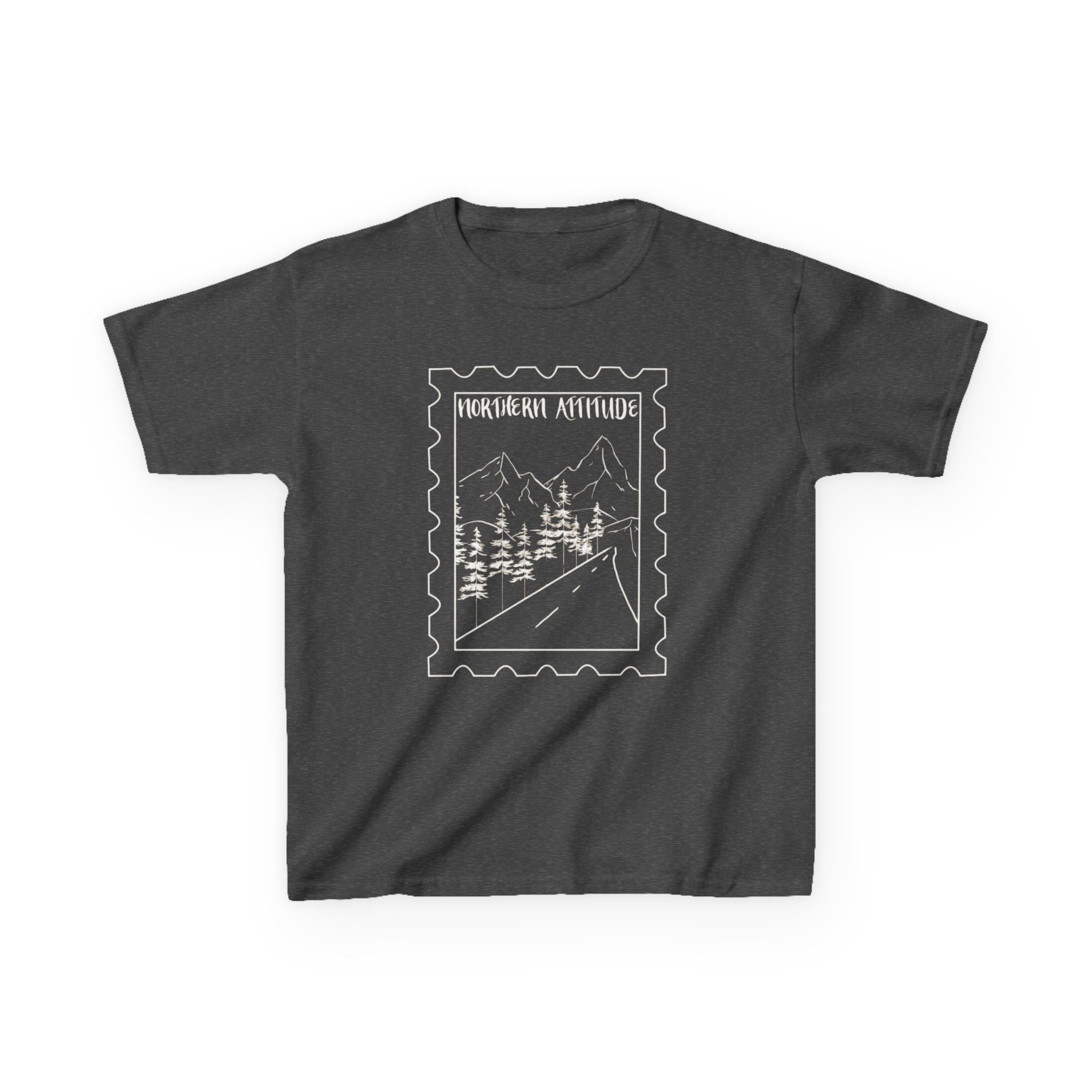 New England Northern Attitude Stamp Youth Tshirt Original Hand Drawn Tee