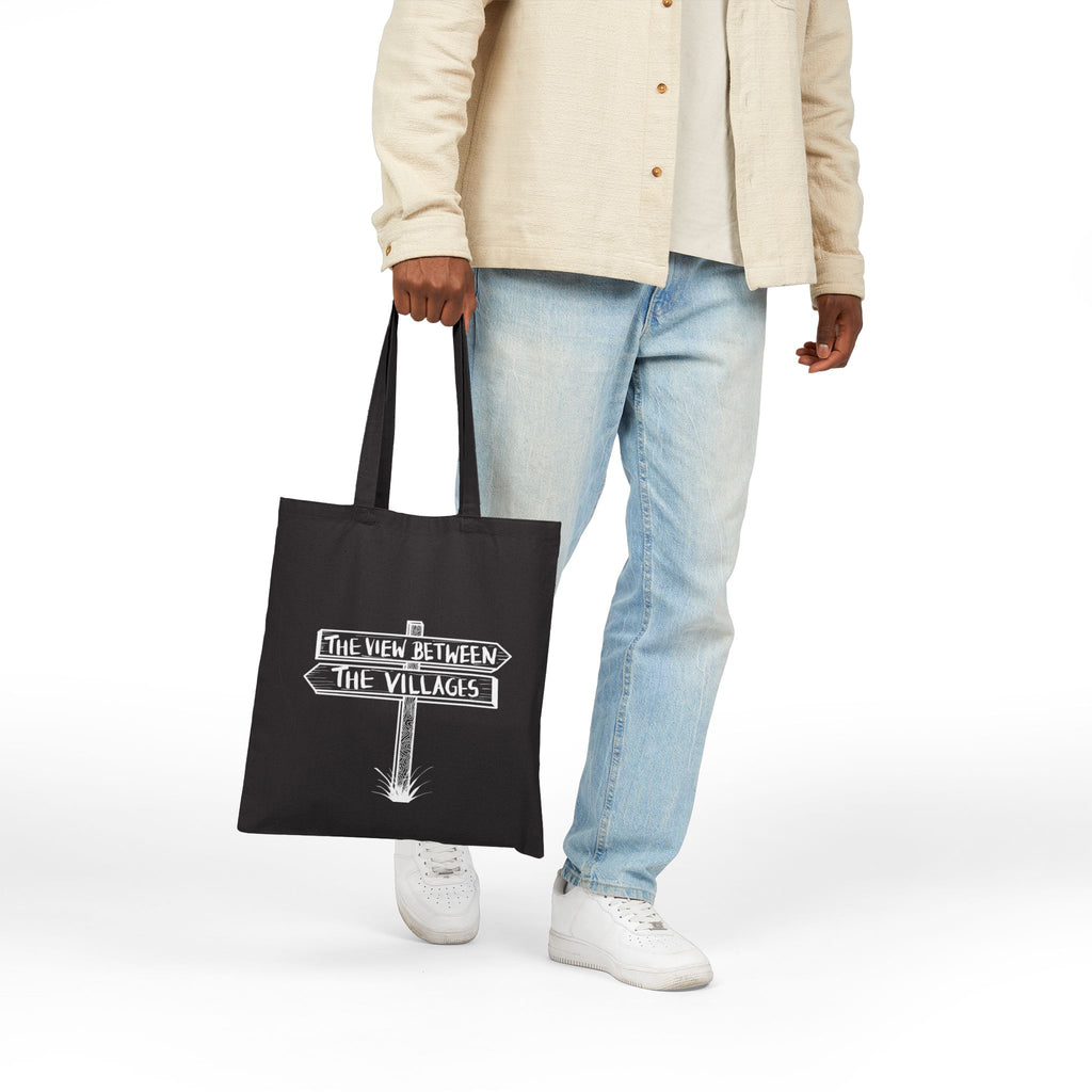 The View Bet The Villages Road Sign Tote Original Hand Drawn Bag