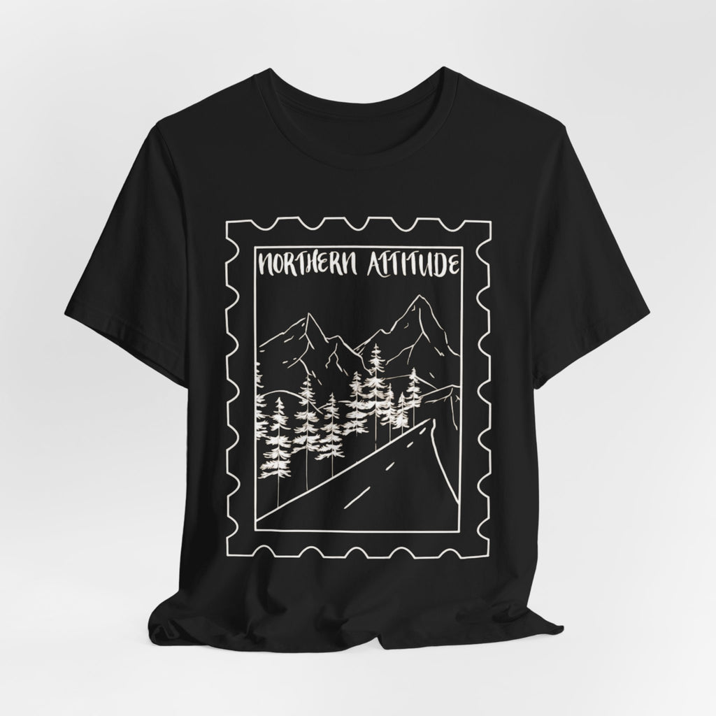 New England Northern Attitude Stamp Merch Unisex Tshirt Original Hand Drawn Tee
