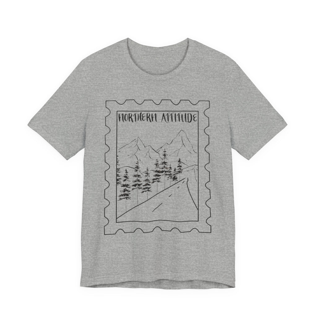 New England Northern Attitude Stamp Merch Unisex Tshirt Original Hand Drawn Tee