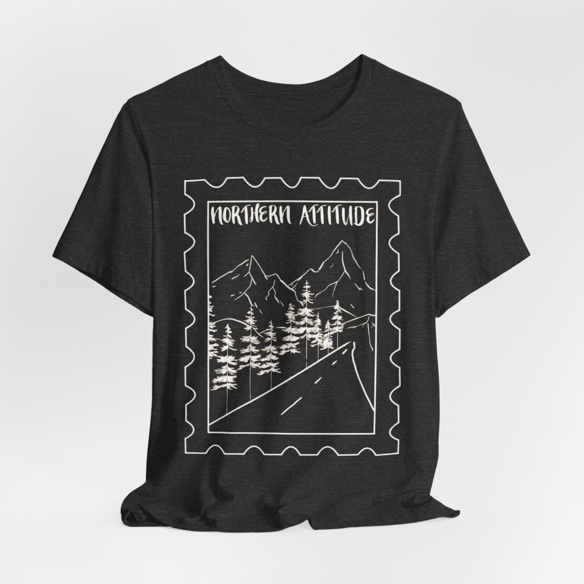 New England Northern Attitude Stamp Merch Unisex Tshirt Original Hand Drawn Tee