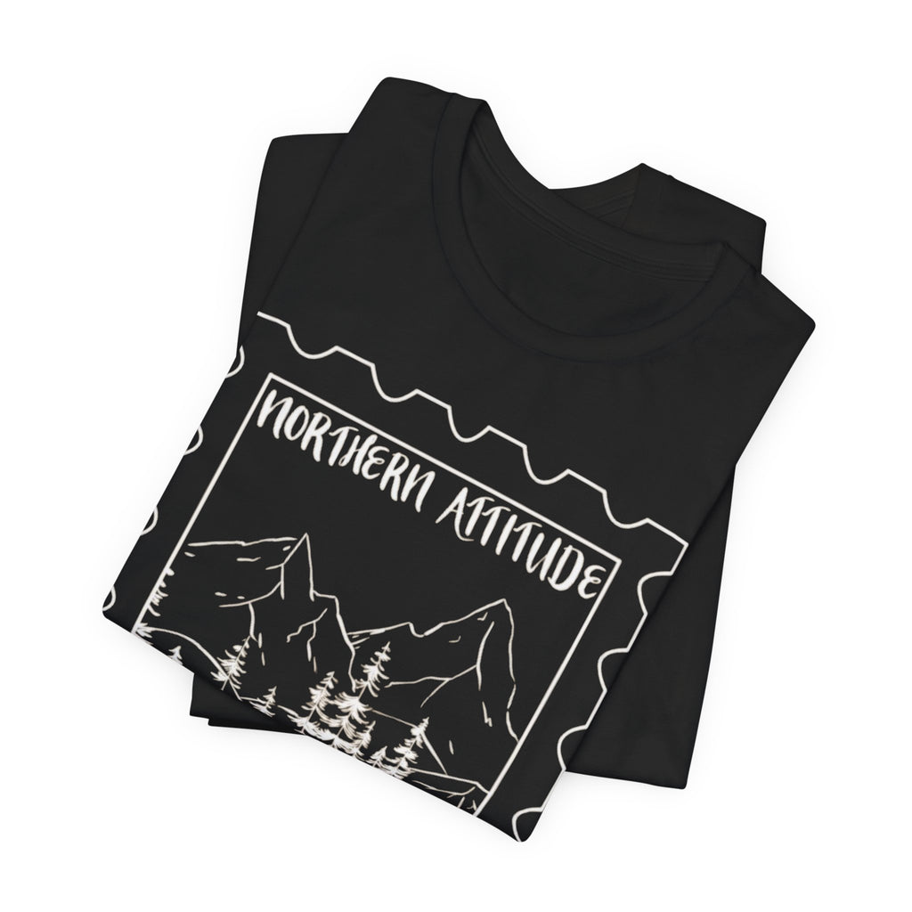 New England Northern Attitude Stamp Merch Unisex Tshirt Original Hand Drawn Tee