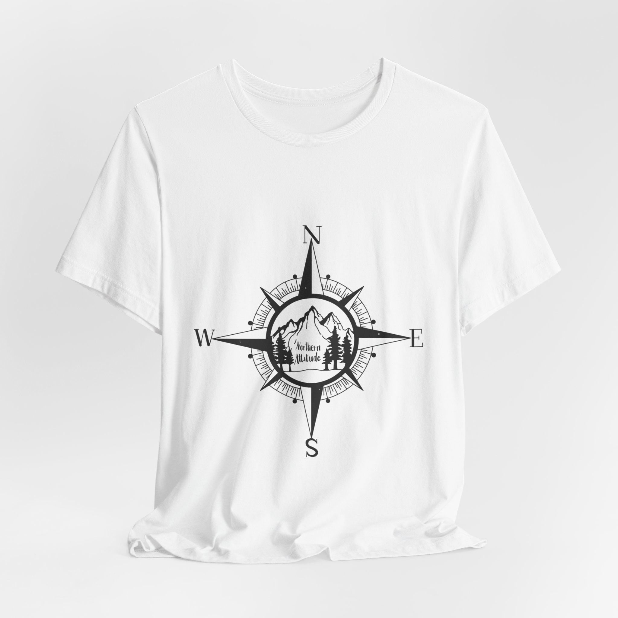 Northern Attitude Compass Rose Music Tee Original Hand Drawn Tshirt