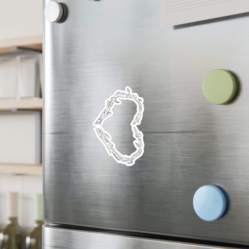 Heart of Sticks Sticker Original Hand Drawn Decal