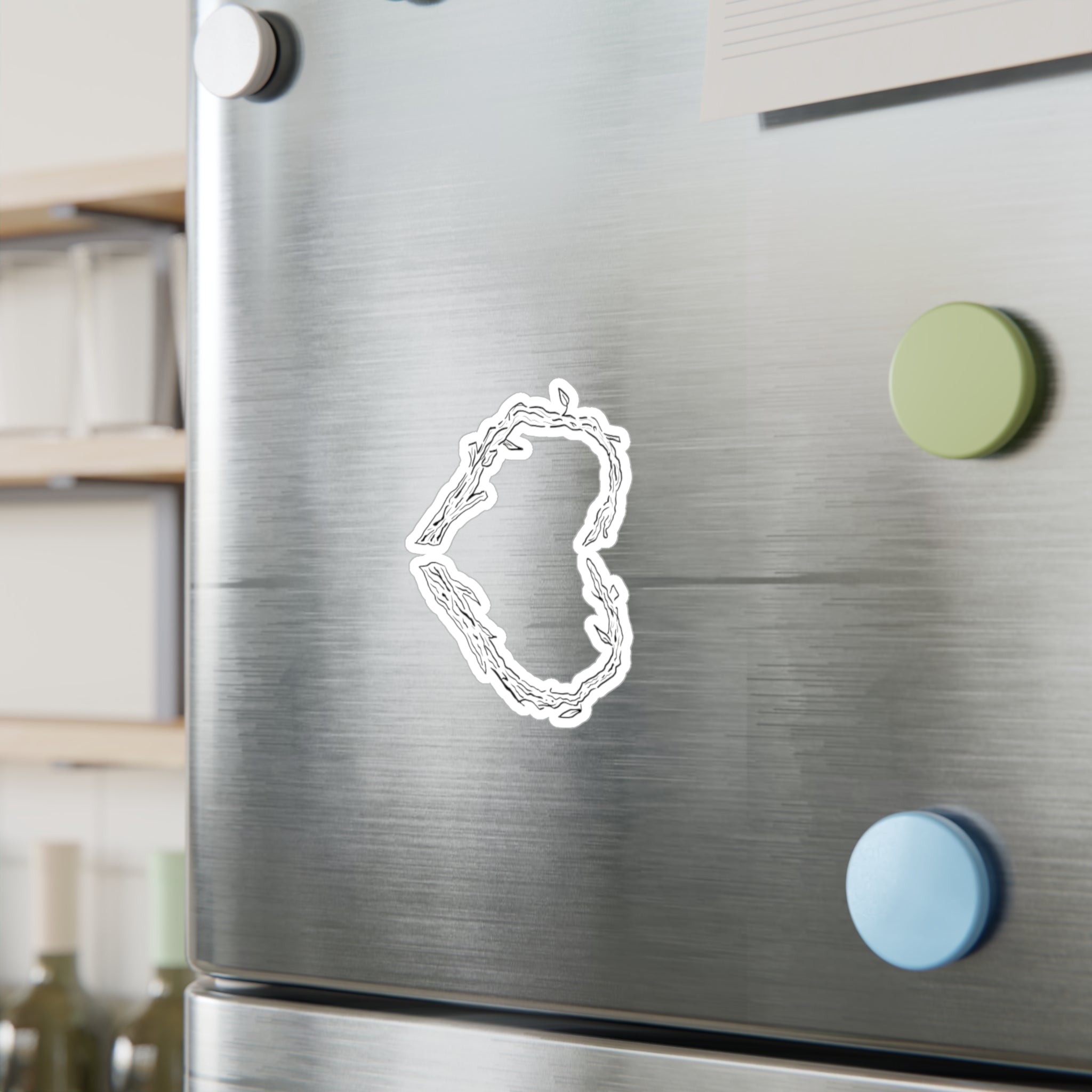 Heart of Sticks Sticker Original Hand Drawn Decal