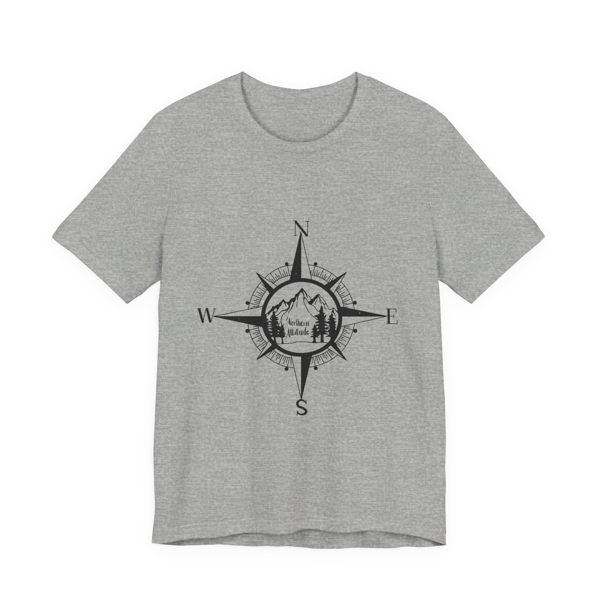 Northern Attitude Compass Rose Music Tee Original Hand Drawn Tshirt