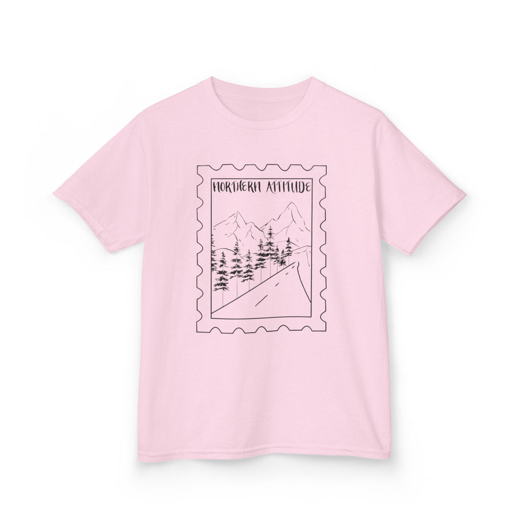 New England Northern Attitude Stamp Youth Tshirt Original Hand Drawn Tee