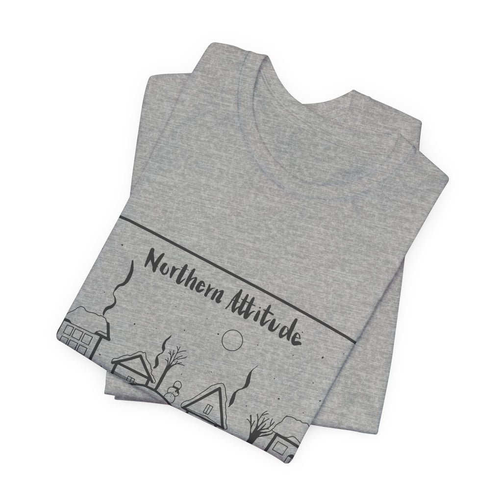 EXPRESS SHIPPING Northern Attitude, NE Inspired Tee Original Hand Drawn Tshirt