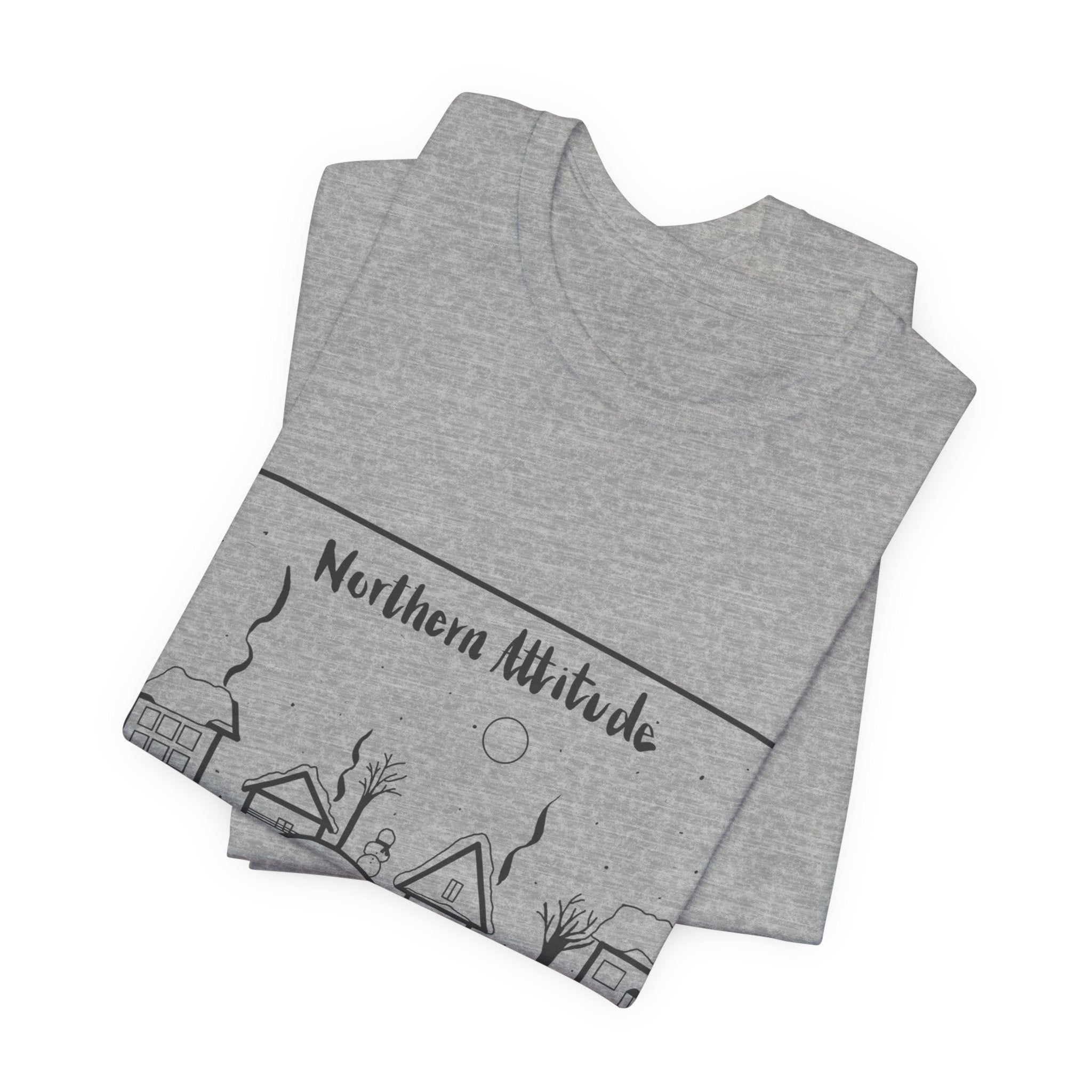 EXPRESS SHIPPING Northern Attitude, NE Inspired Tee Original Hand Drawn Tshirt