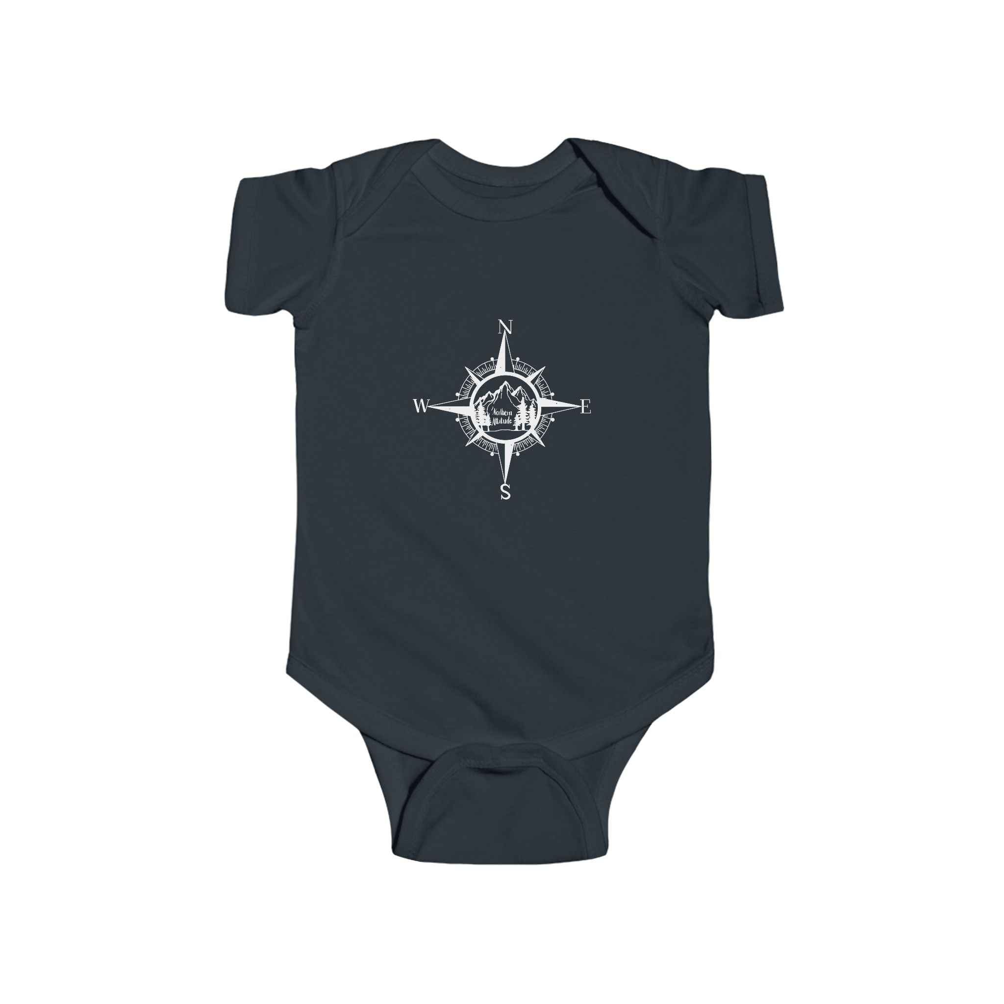 Northern Attitude Compass Rose Original Hand Drawn Onesie