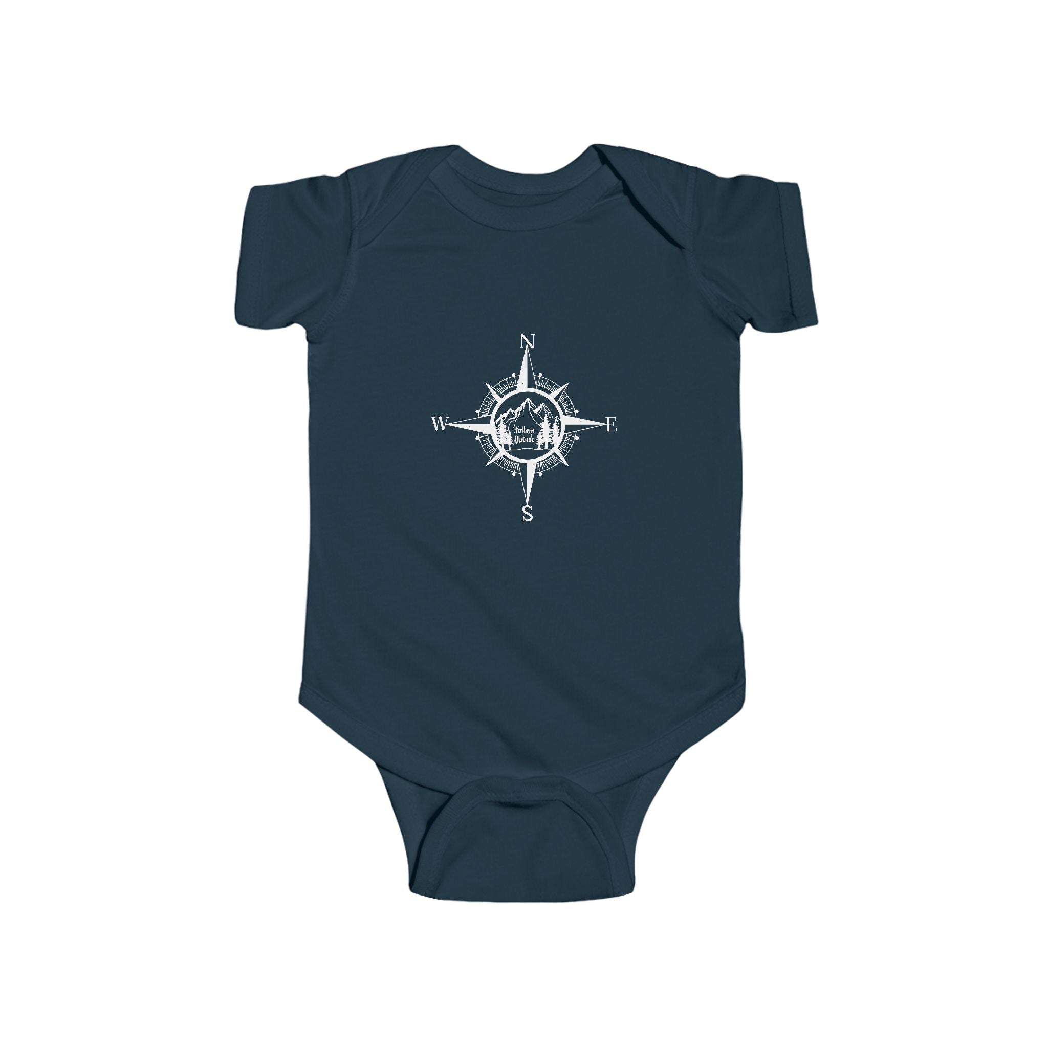 Northern Attitude Compass Rose Original Hand Drawn Onesie