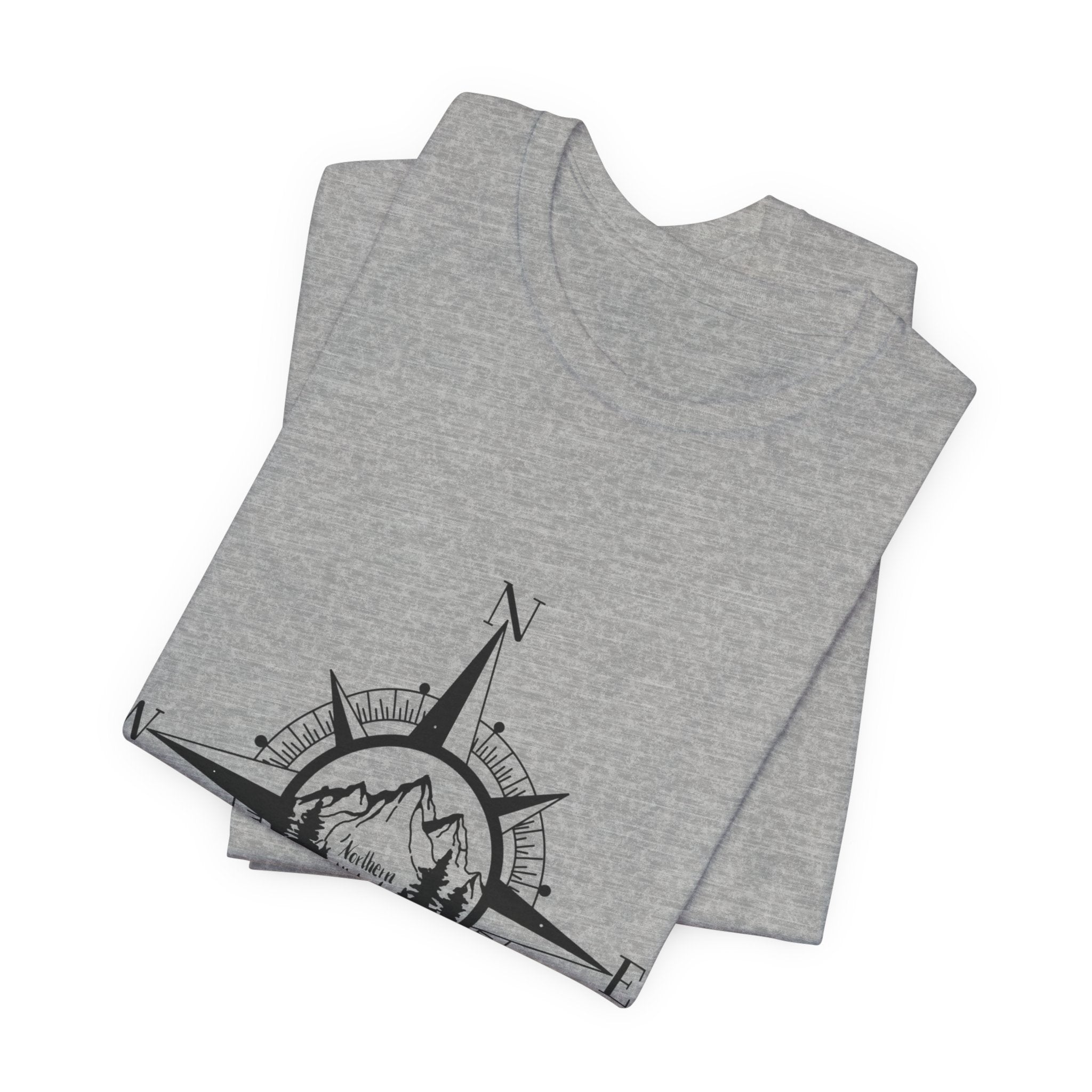 Northern Attitude Compass Rose Music Tee Original Hand Drawn Tshirt