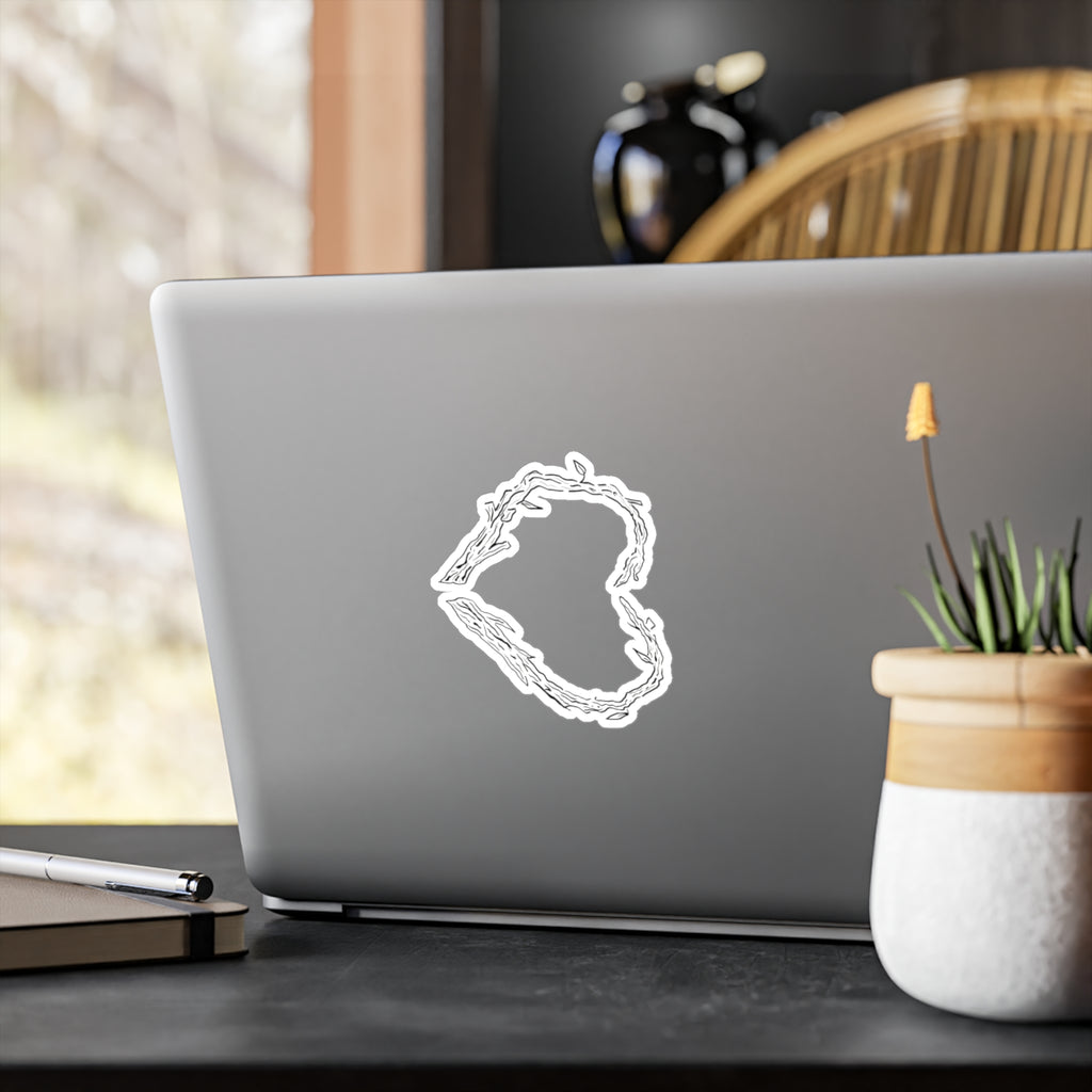 Heart of Sticks Sticker Original Hand Drawn Decal