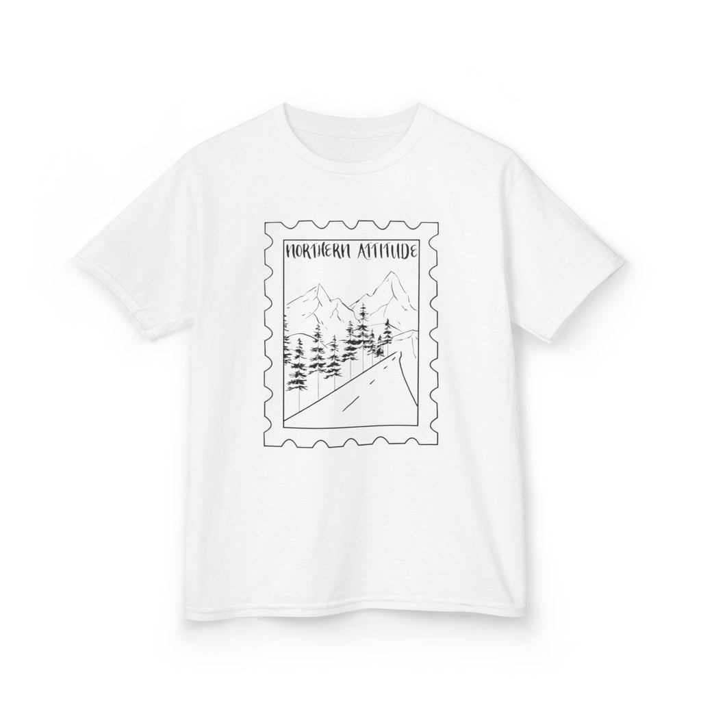 New England Northern Attitude Stamp Youth Tshirt Original Hand Drawn Tee