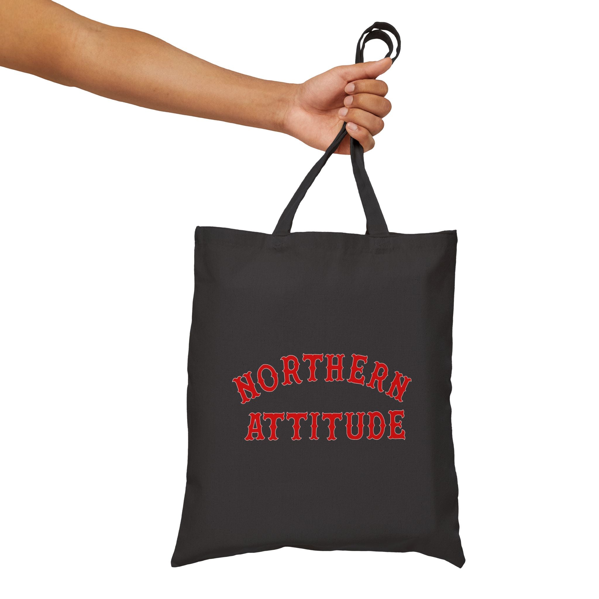 A New Englander's Northern Attitude Tote Original Hand Drawn Bag