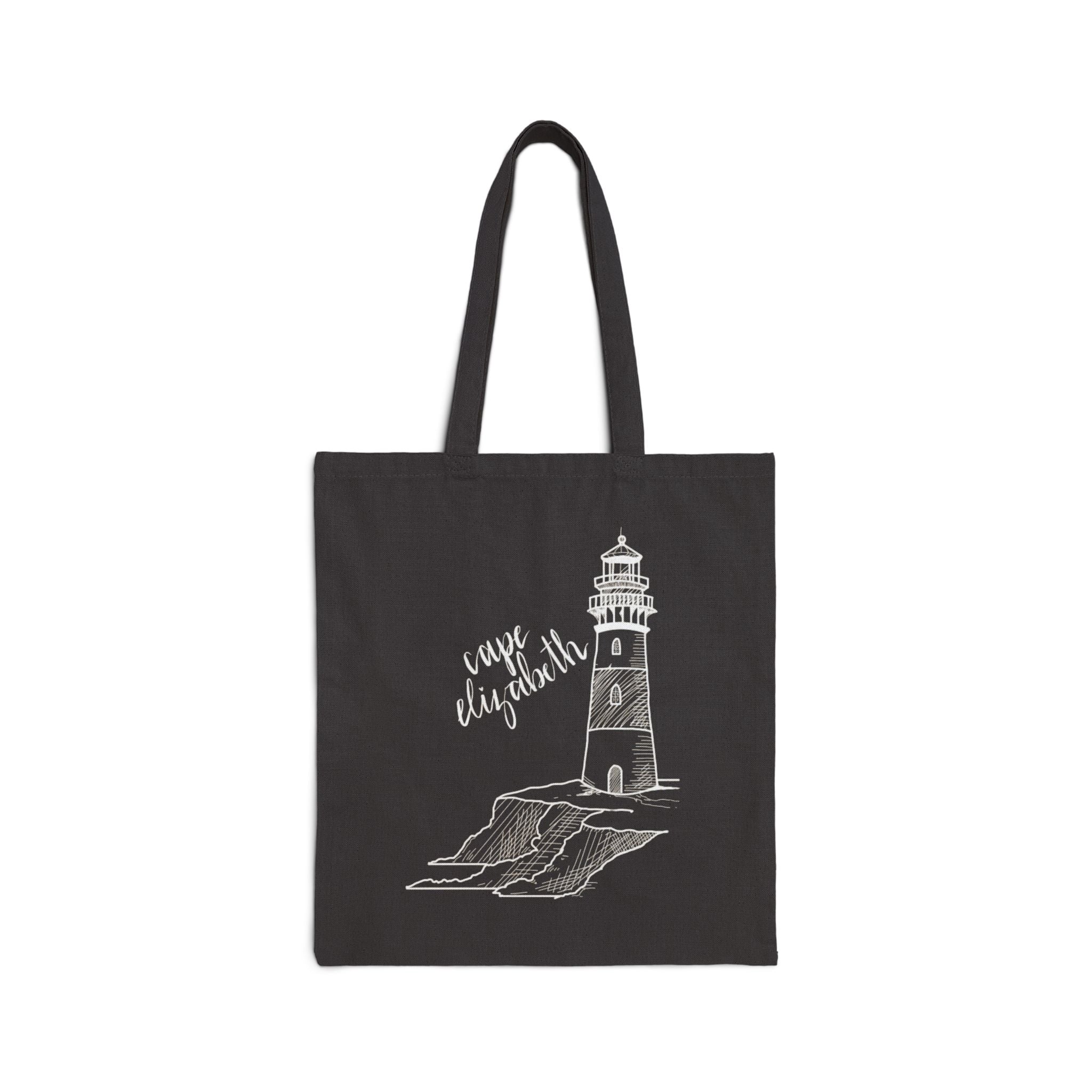 Cape Elizabeth Maine New England Tote Original Hand Drawn Bag