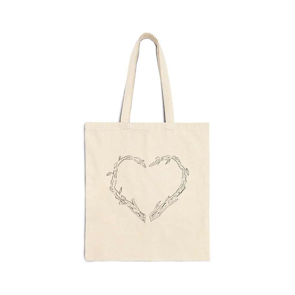 Heart of Sticks Tote Original Hand Drawn Bag
