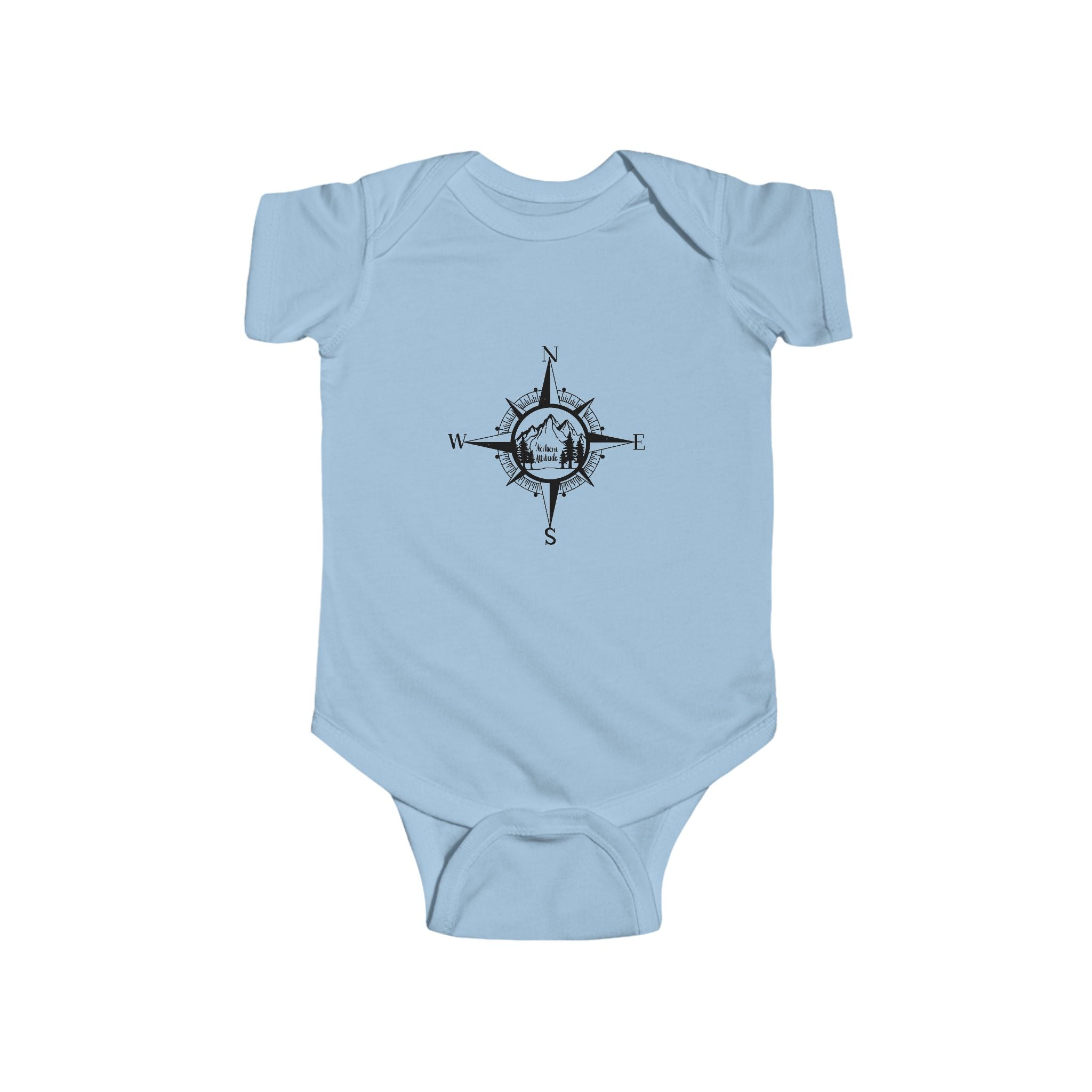 Northern Attitude Compass Rose Original Hand Drawn Onesie