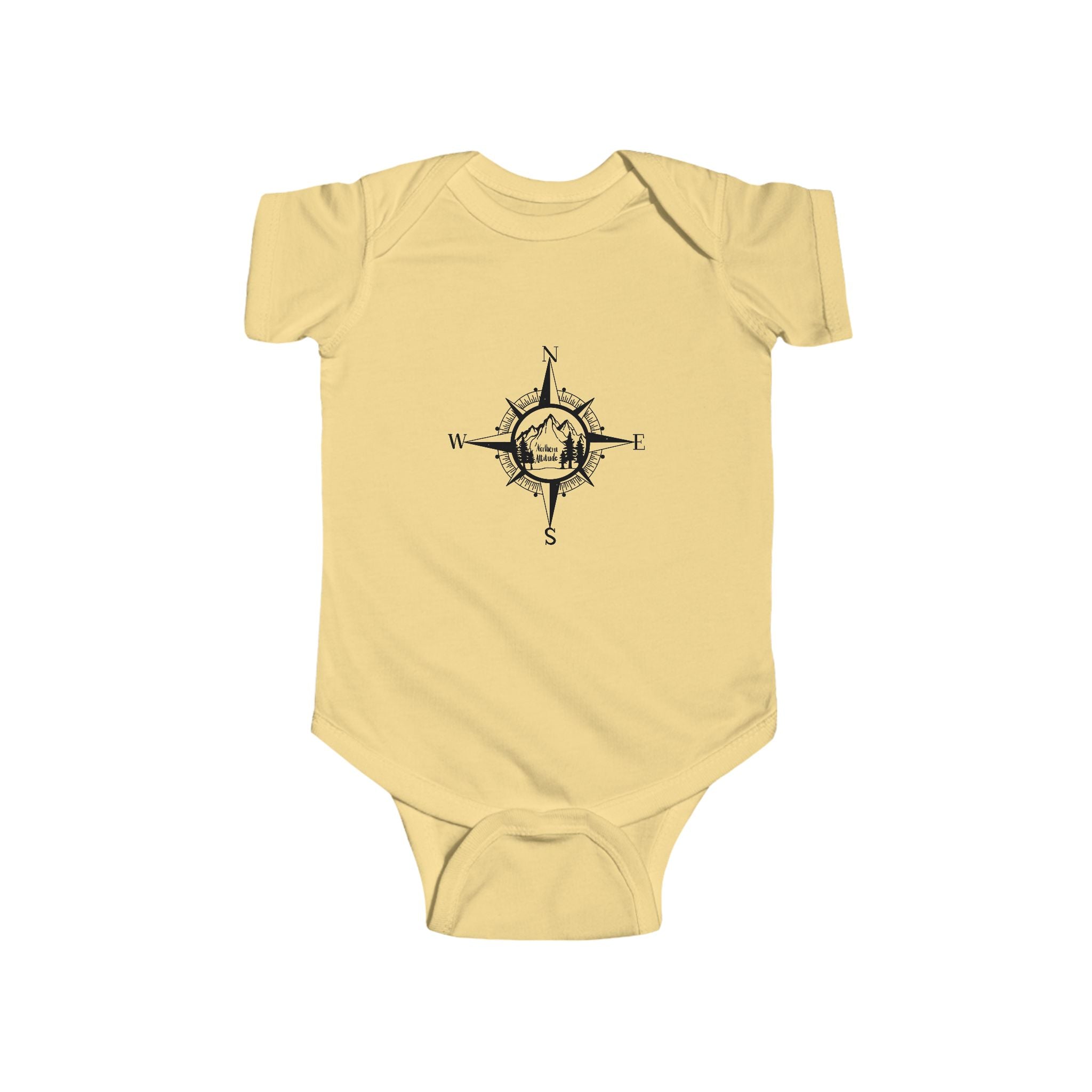Northern Attitude Compass Rose Original Hand Drawn Onesie