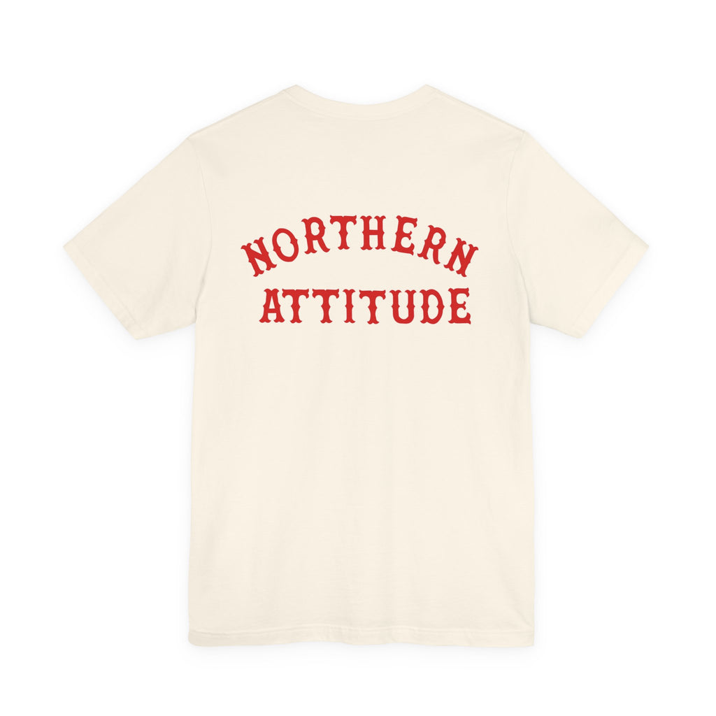 Northern Attitude Fenway New England Funny Humor Double-Sided Tee Original Hand Drawn Tshort