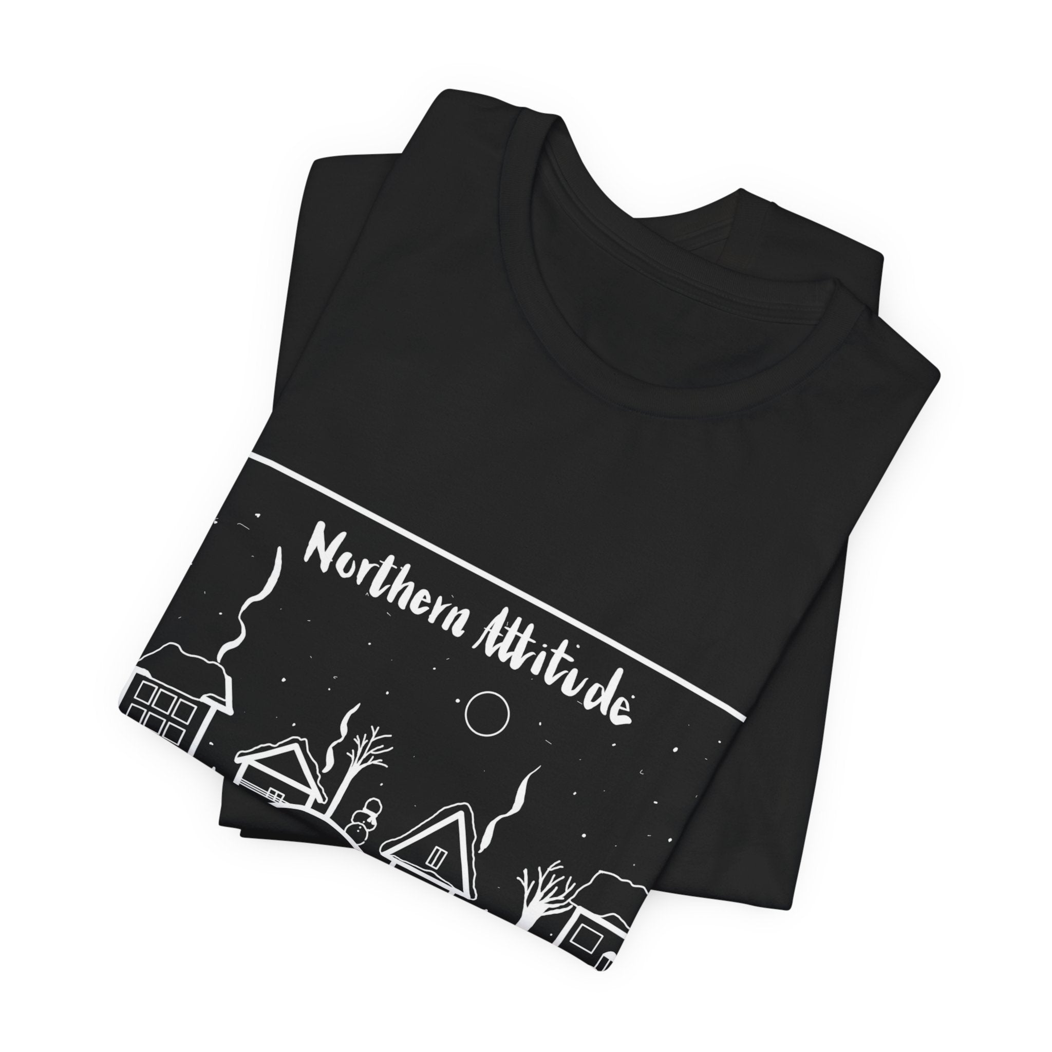 EXPRESS SHIPPING Northern Attitude, NE Inspired Tee Original Hand Drawn Tshirt