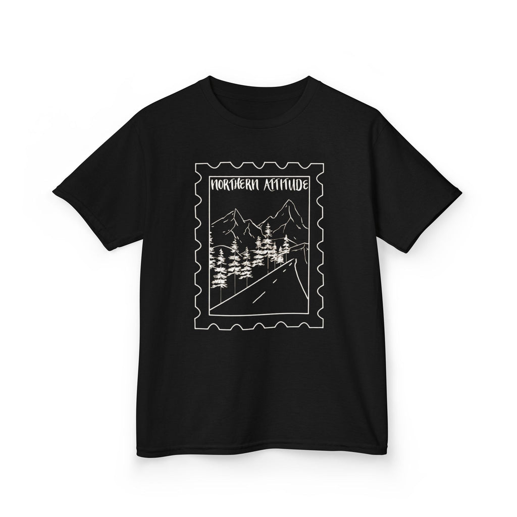 New England Northern Attitude Stamp Youth Tshirt Original Hand Drawn Tee