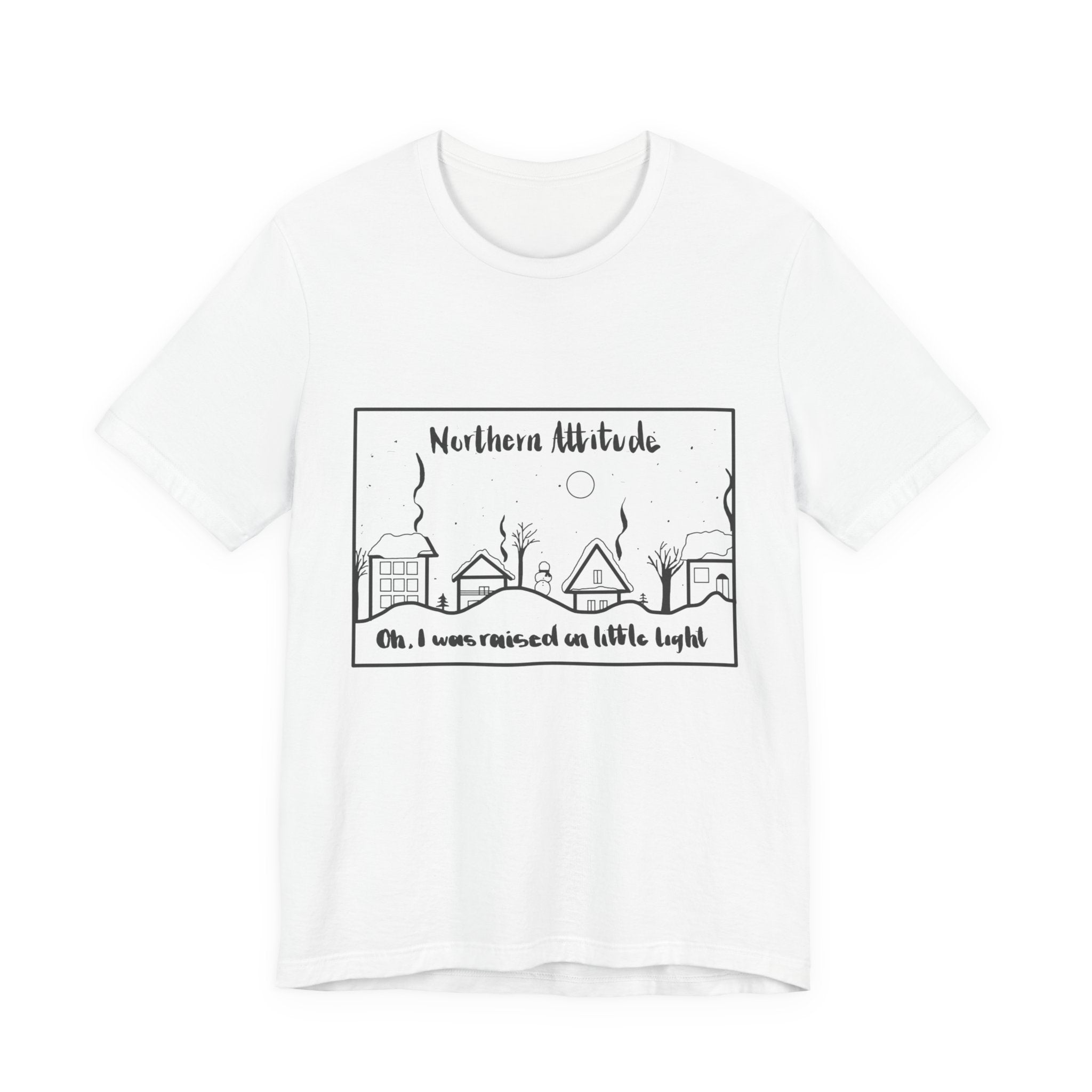 EXPRESS SHIPPING Northern Attitude, NE Inspired Tee Original Hand Drawn Tshirt