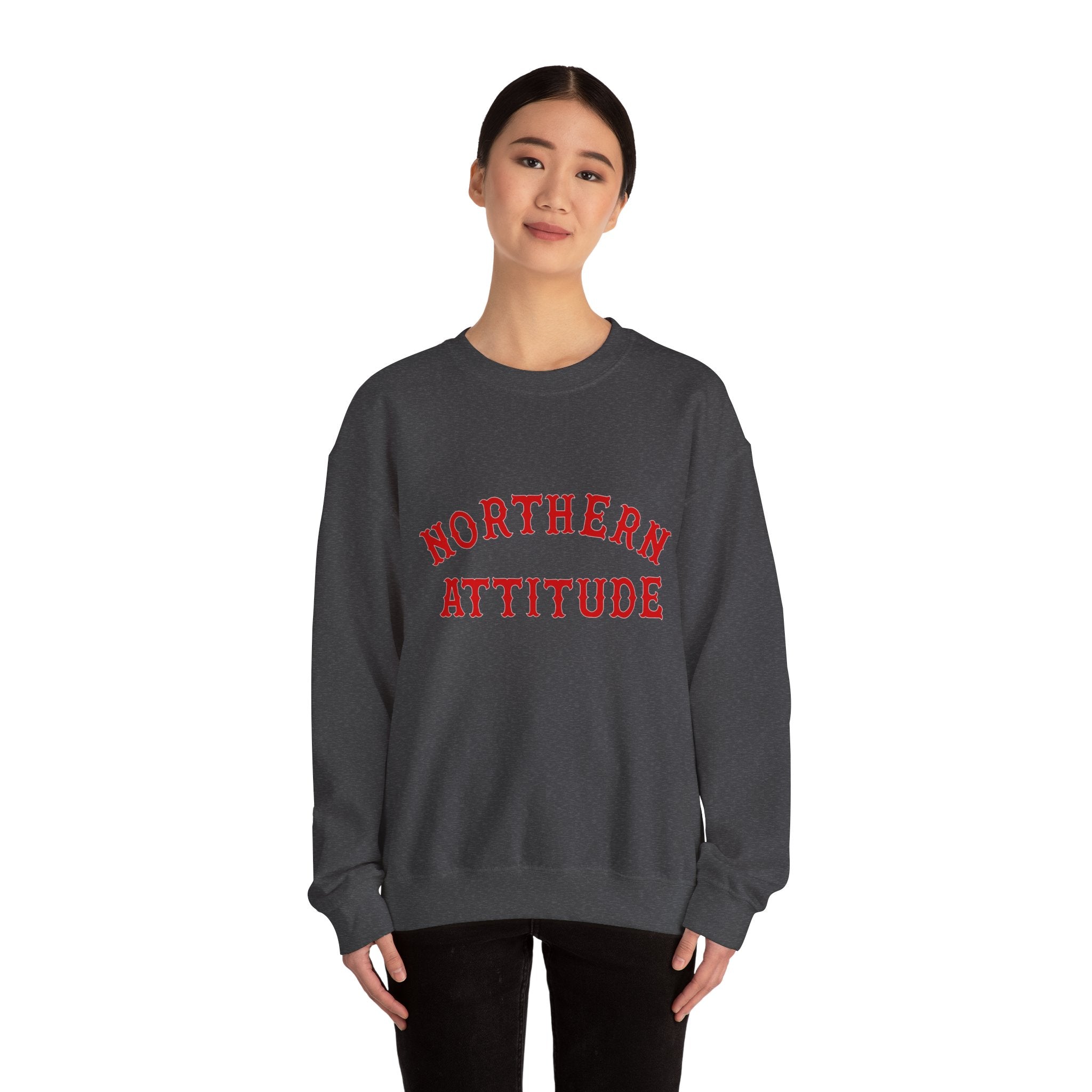 Northerner's Attitude New England Funny Humor Crewneck Original Hand Drawn Sweatshirt