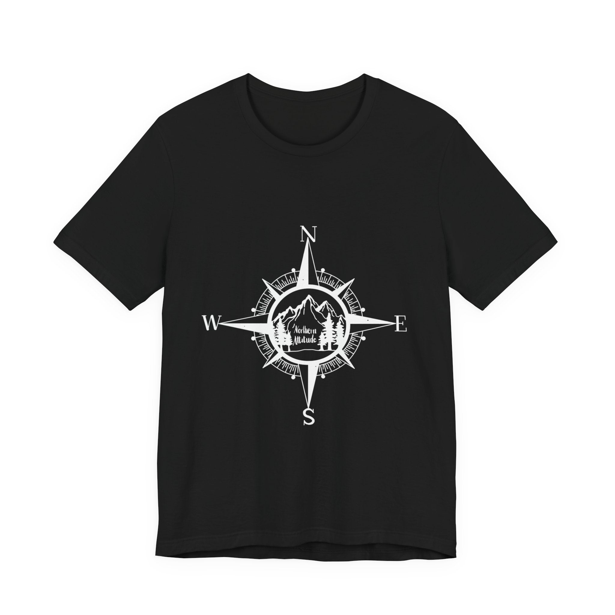 Northern Attitude Compass Rose Music Tee Original Hand Drawn Tshirt