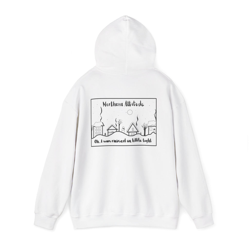 Northern Attitude New England Funny Humor Hoodie Original Hand Drawn Sweatshirt